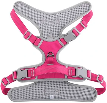 Dog harness OXFORD B dydis XL pink pilkas