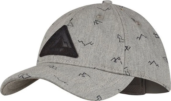Buff Czapka z daszkiem BUFF BASEBALL CAP NEEM GREY-GREY one size