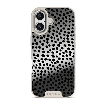 Almond Latte - Cute iPhone 17 Case, Elite Mirror Light (MagSafe) / Silver