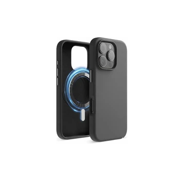 Dėklas "TM MagSafe Silicone" skirtas iPhone 15 Pro / Black /