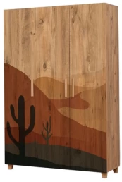 Spinta Kalune Design Leva Desert, ruda, 48 cm x 120 cm x 189 cm kaina