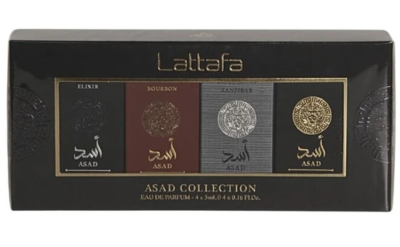 Rinkinys Lattafa Asad Collection vyrams: kvapusis vanduo EDP, 4 x 5 ml