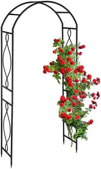 Bonideco Juodas Metal Rose Arch