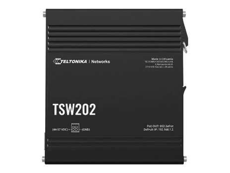 Teltonika | Switch, 8 ports | TSW202 | L2 managed | Wall-mountable | SFP ports quantity 2