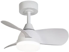 Lubinis ventiliatorius su lempa CristalRecord Bryan Mini CCT, 18 W, 1 vnt. kaina