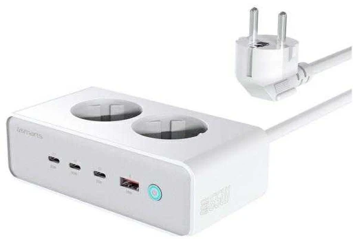 Przedłużacz 4smarts 6w1 65W GaN balta