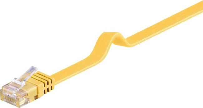 Goobay Kabelis LAN Patchcord CAT 6 U/UTP PŁASKI geltona 2m