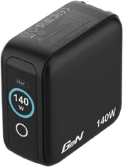 Verbatim Mini GaN Charger 140W with Ekranas kaina
