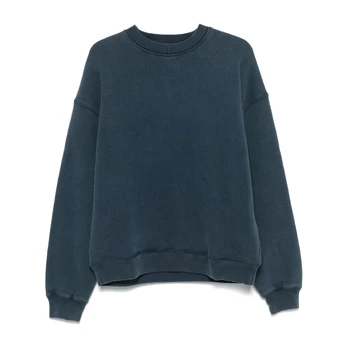 Sportinis nertinis vyrams, Mėlyna, Typo embroidered sweatshirt