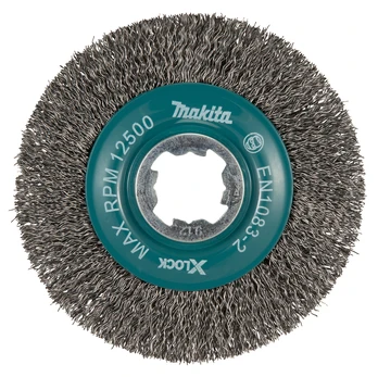 Vielinis diskinis šepetys Makita X-LOCK, 115 mm