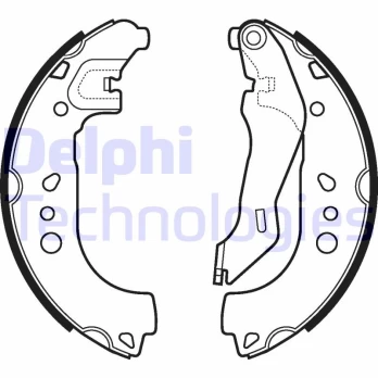 Stabdžių trinkelių komplektas DELPHI LS2107