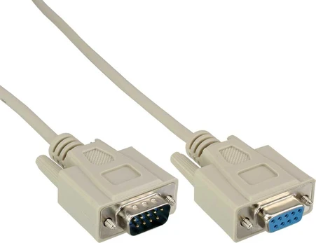 InLine 40er Bulk-Pack InLine® Serial Cable molded DB9 male to female 1:1 pilkas 2m