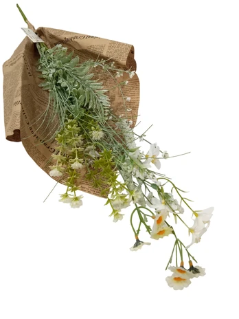 Dirbtinių gėlių puokštė Domoletti, geltona, 75 cm