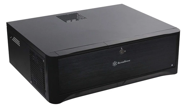 Korpusas SilverStone, juoda