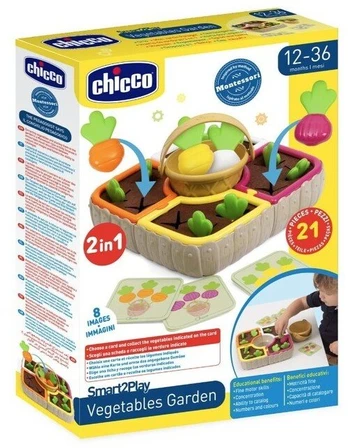 Lavinimo žaislas Chicco Smart2Play Vegetables Garden, įvairių spalvų