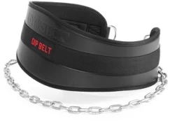Sunkiosios atletikos diržas Gymstick Dip Belt, juoda kaina