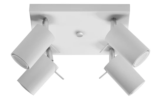 Lubinis šviestuvas SOLLUX RING 4 baltas, 40 W