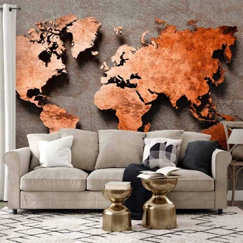 Artgeist Fototapetas - Copper Map