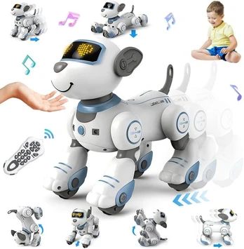 Radijo bangomis valdomas šuo robotas RC robot dog remote control