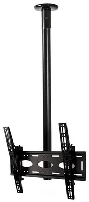 Laikiklis B Tech Flat Screen Ceiling Mount With Tilt - 1.5m, Juodas