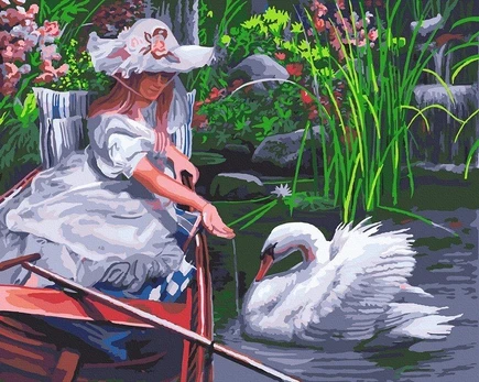 Tapyba pagal skaičius Gulbių ežeras , 40x50 cm