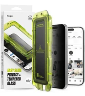 (Privacy) apsauginis grūdintas stiklas Apple iPhone 17 Pro telefonui "Ringke Easy Slide 2-Pack"