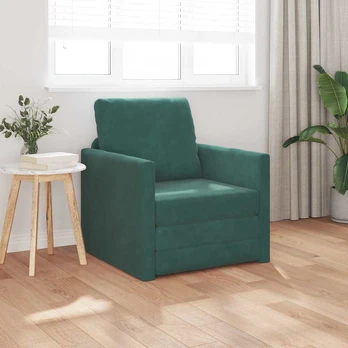 Sofa lova 60cm Tamsiai žalia Aksomas