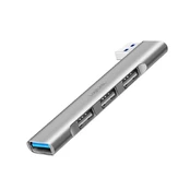LogiLink Smukły HUB USB-A do 1x USB-A 3.0 3xUSB-A 2.0 kaina