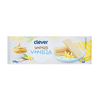 Vafliai su vaniliniu įdaru CLEVER, 175 g