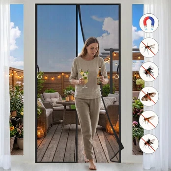 Magnetinis durų tinklelis nuo vabzdžių 90x220