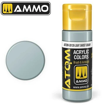 AMMO by MIG Jimenez AMMO MIG - ATOM Akriliniai dažai Light Ghost Gray, 20ml, 20129