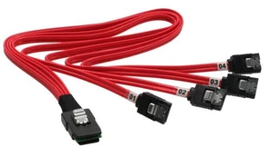 InLine FF 8087 - SATA x4.5m, raudona (27620)