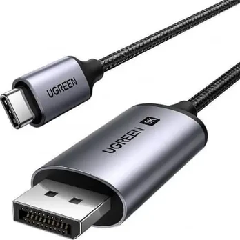 Kabelis Ugreen Kabelis UGREEN CM556 USB-C do DisplayPort 8K 1m (juoda)
