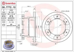 Stabdžių diskas BREMBO 08.7772.10