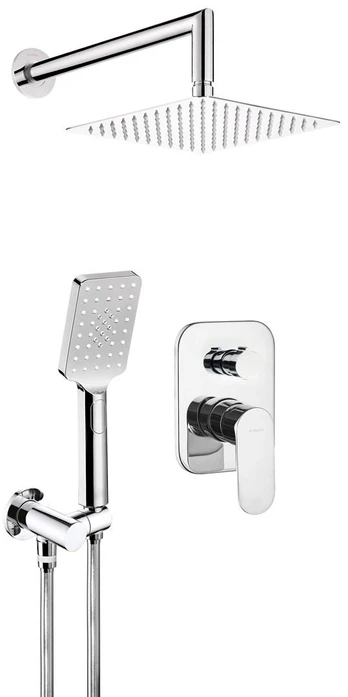 Concealed shower set