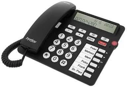 Telefonas stacionarus tiptel Juodas