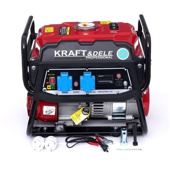 Benzininis vienfazis elektros generatorius 1500W KRAFT&DELE, KD150