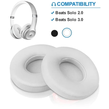 2 vnt. „Bluetooth“ ausinių pagalvėlių, kempinės formos, baltos odos, 1 vnt.