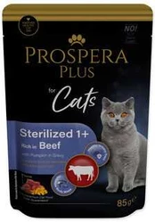 Prospera Plus Cat Sterilised 1+ Kapsička hovězí a dýně 85g