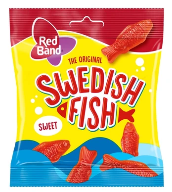 Guminukai RED BAND Swedish Fish, 100 g.