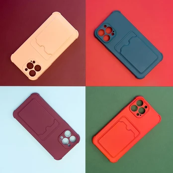 Dėklas Card Armor Case Xiaomi Redmi 10X 4G / Xiaomi Redmi Note 9 bordo