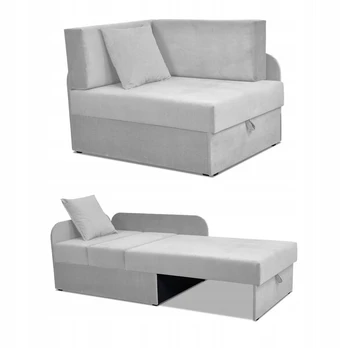 Vaikiška kampinė sofa-lova Denis, pilka
