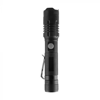 10W LED įkraunamas žibintuvėlis, juodas, IP54