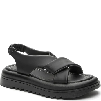 Basutės moterims, Juoda, SANDALS