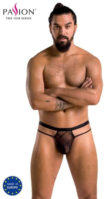 Passion Men PASSION 029 THONG COLLIN Juodas S/M