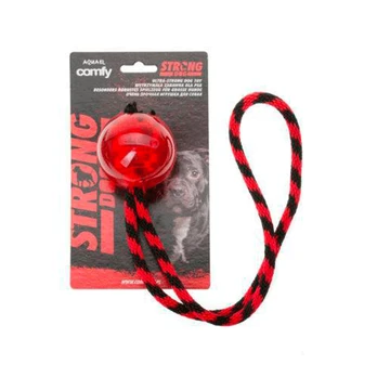 Comfy žaislas šuniui strong ball+virve, 11cm
