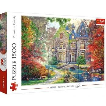 Puzzles 1500 elements Autumn mansion