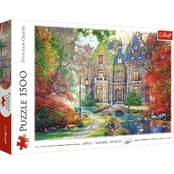 Puzzles 1500 elements Autumn mansion kaina