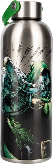 Paladone Dr. Doom Metal Water Bottle with Carry Loop