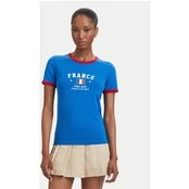 Guess Jeans Marškinėliai 183096 Mėlyna Classic Fit